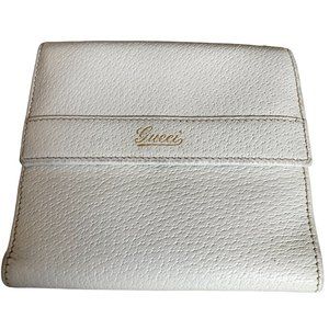 Gucci White Leather Wallet